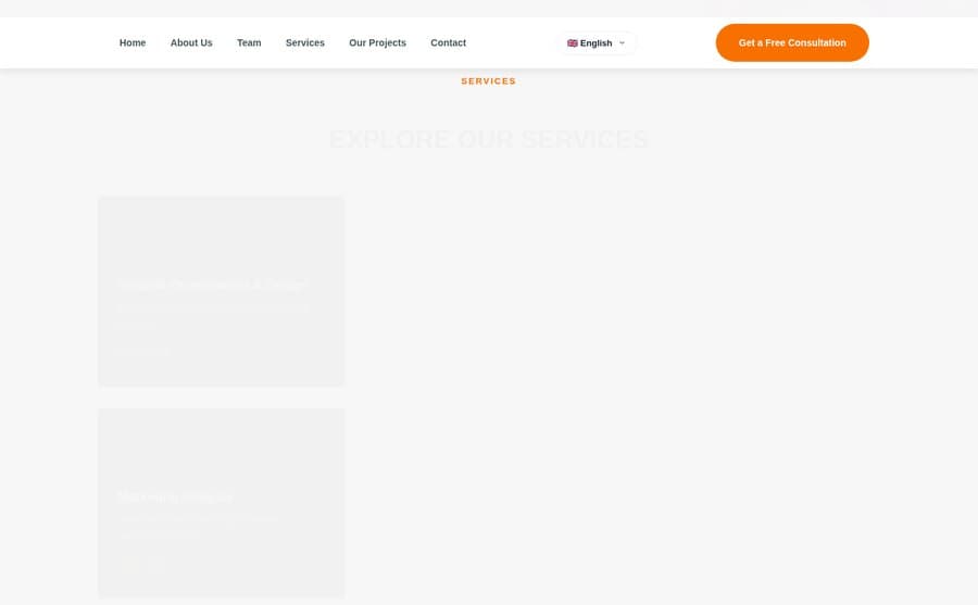 Preview of TechBizBD's services showcase